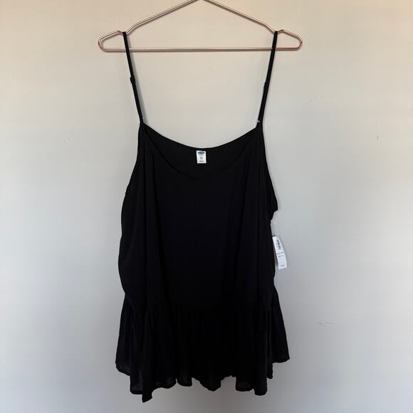 Old Navy Womens Milkmaid Coquette Babydoll Tank Top XXL Dark Cottagecore NEW - Picture 1 of 5